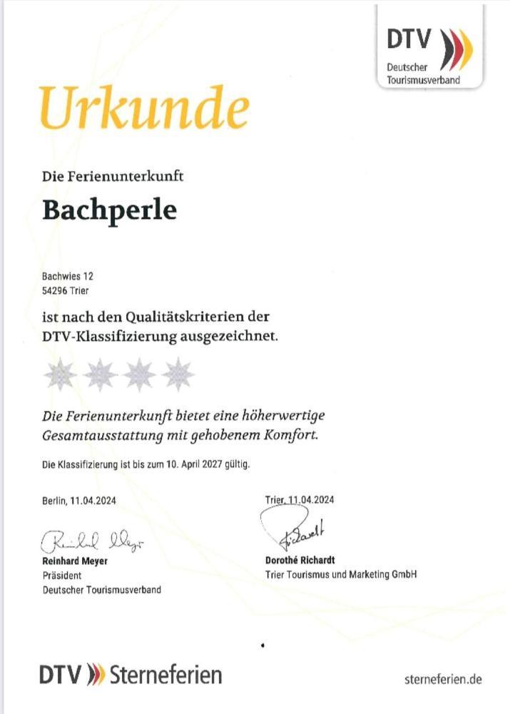Bachperle Apartamento Trier Exterior foto